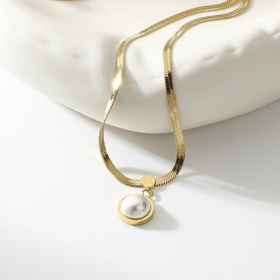 Vacuum Plated Clavicle Necklace – Women’s Fashion Jewelry